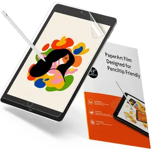 2 Pack Paperfeel Screen Protector Compatible with iPad 9th/8th/7th (10.2-Inch, 2021-2019), Matte PET Film, Anti Glare, Compatible with  Pencil