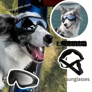Dog Goggles UV Protection Adjustable Pet Sunglasses Windproof Dustproof for Outdoor Car Ride