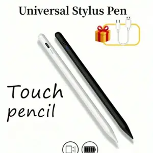 Universal Touch Pen for Tablets, Tablet Styluses Compatible with iPad Apple Pencil and Phones, Multi-Device USB Rechargeable Active Stylus for Drawing and Writing