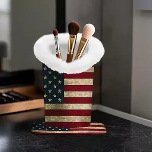 Eyeglasses Holder with Soft Furry Lining and MagneticBase, Durable Glasses Stand Case with Vegan LeatherExterior, Portable Sunglasses Organizer