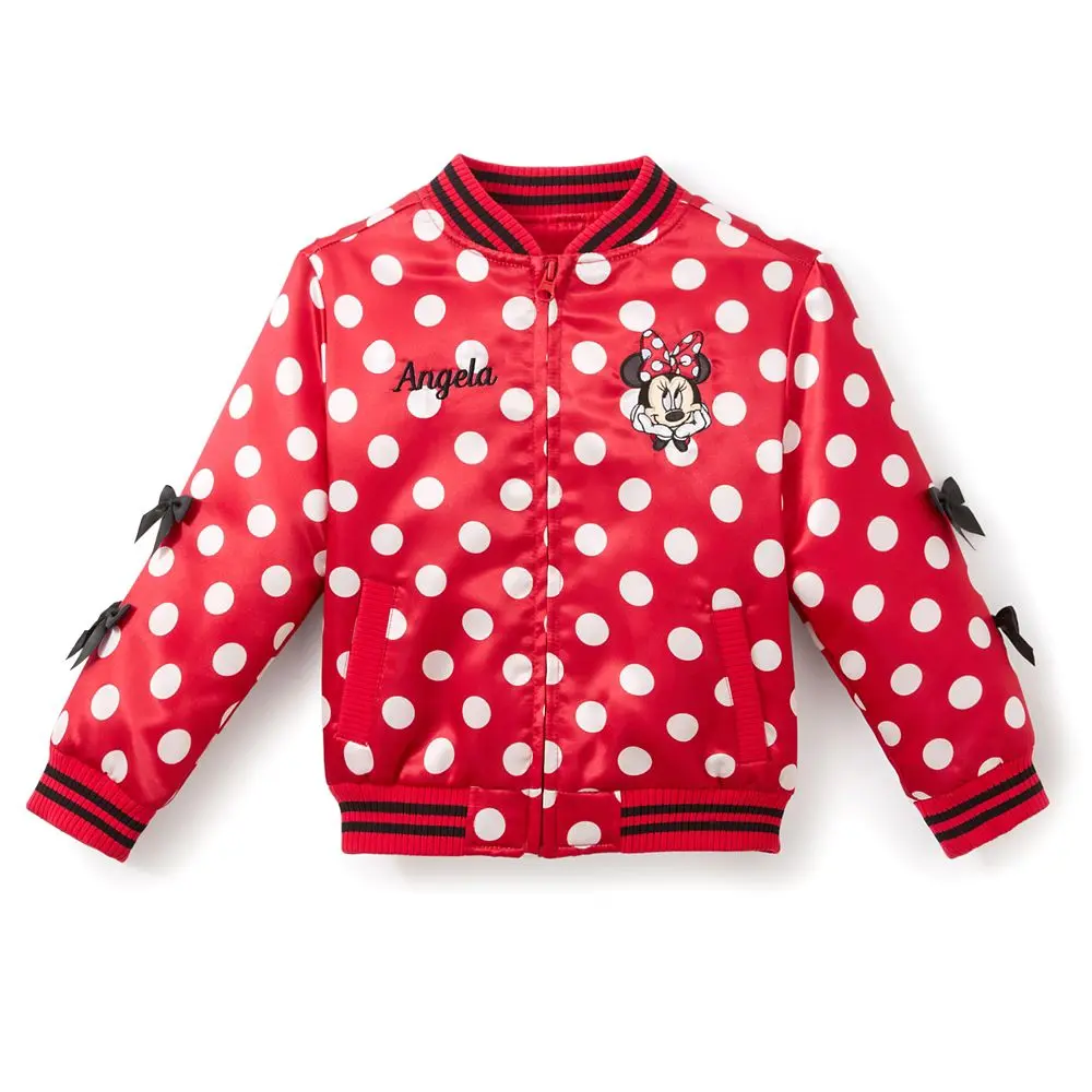 Disney Store Minnie Mouse Bomber Jacket for Girls