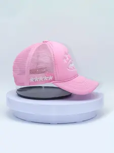 Spring Summer New Style Embroidered Street Baseball Cap, Unisex Breathable Mesh Sun Hat, Hip Hop Trucker Hat