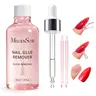 MelodySusie 50ML Nail Glue Remover for Press on Nails, Acetone Free Nail Polish Remover Multi-Functional Remover for Acrylic Tips Gentle Glue Remover with Stick