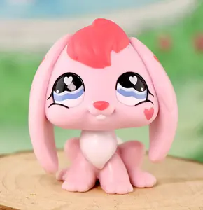 Mini Pet Bunny Rabbit Bobble Head Figure Toy for Kids Xmas Birthday Gift for minilpsshop collection