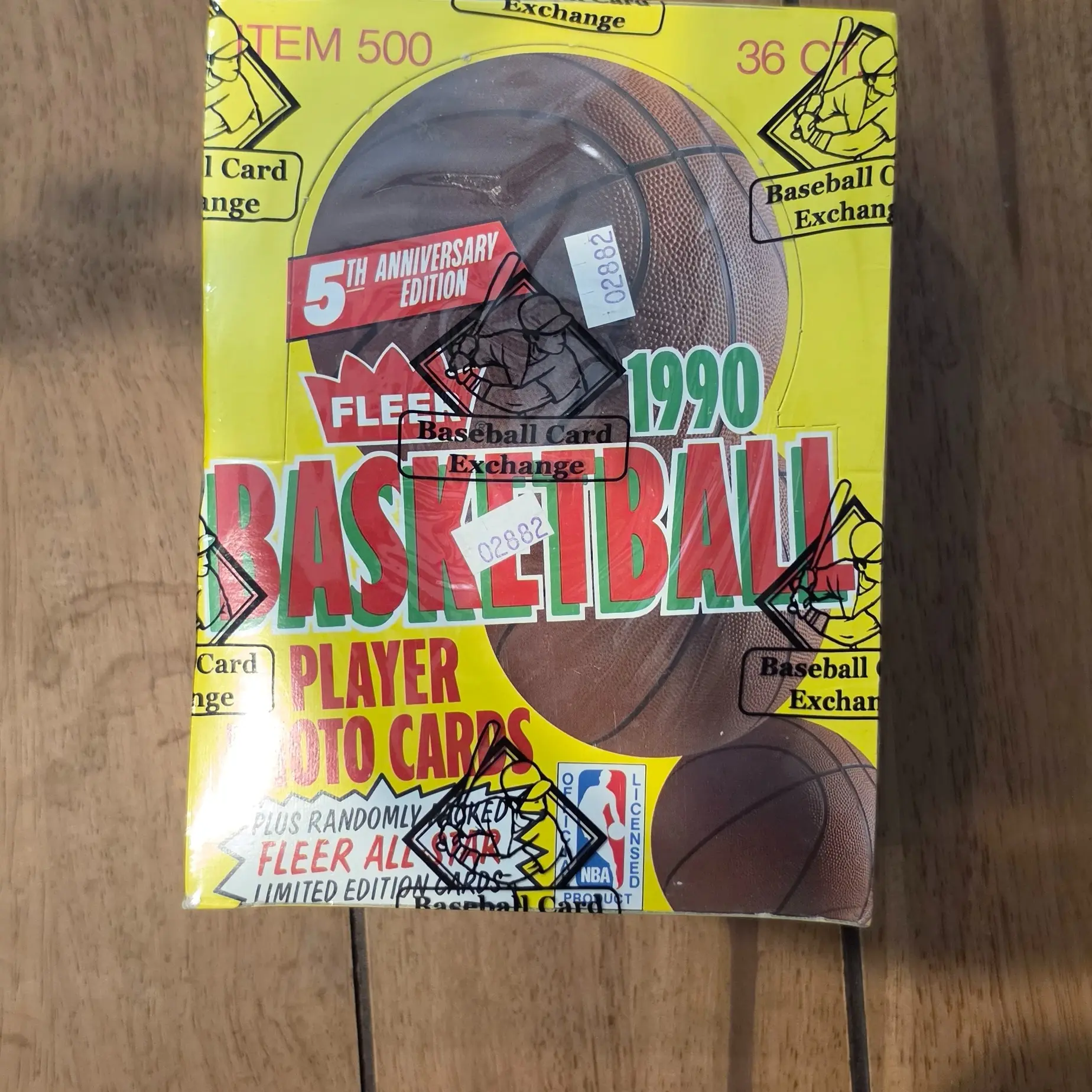 1990 Fleer 5th Anniversary Basketball, Sold Per Pack