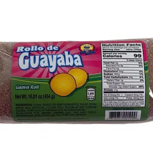 Rollo de Guayaba Mexican Guava Roll Candy – Traditional Guava Paste Candy – 16.01 oz (454 g)