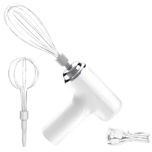 [summervibes]Electric handheld mixer, egg beater and milk frother, ideal for baking, cooking, desserts, cakes, cream, eggs and daily kitchen mixing use.
