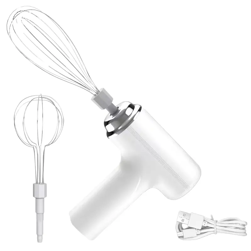 [summervibes]Electric handheld mixer, egg beater and milk frother, ideal for baking, cooking, desserts, cakes, cream, eggs and daily kitchen mixing use.