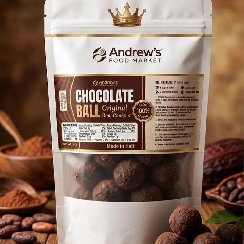 Chocolate Snacks Bundle - 3-Count Original Cocoa Flavor Snack Balls, Chocolate Dessert Block & Bar