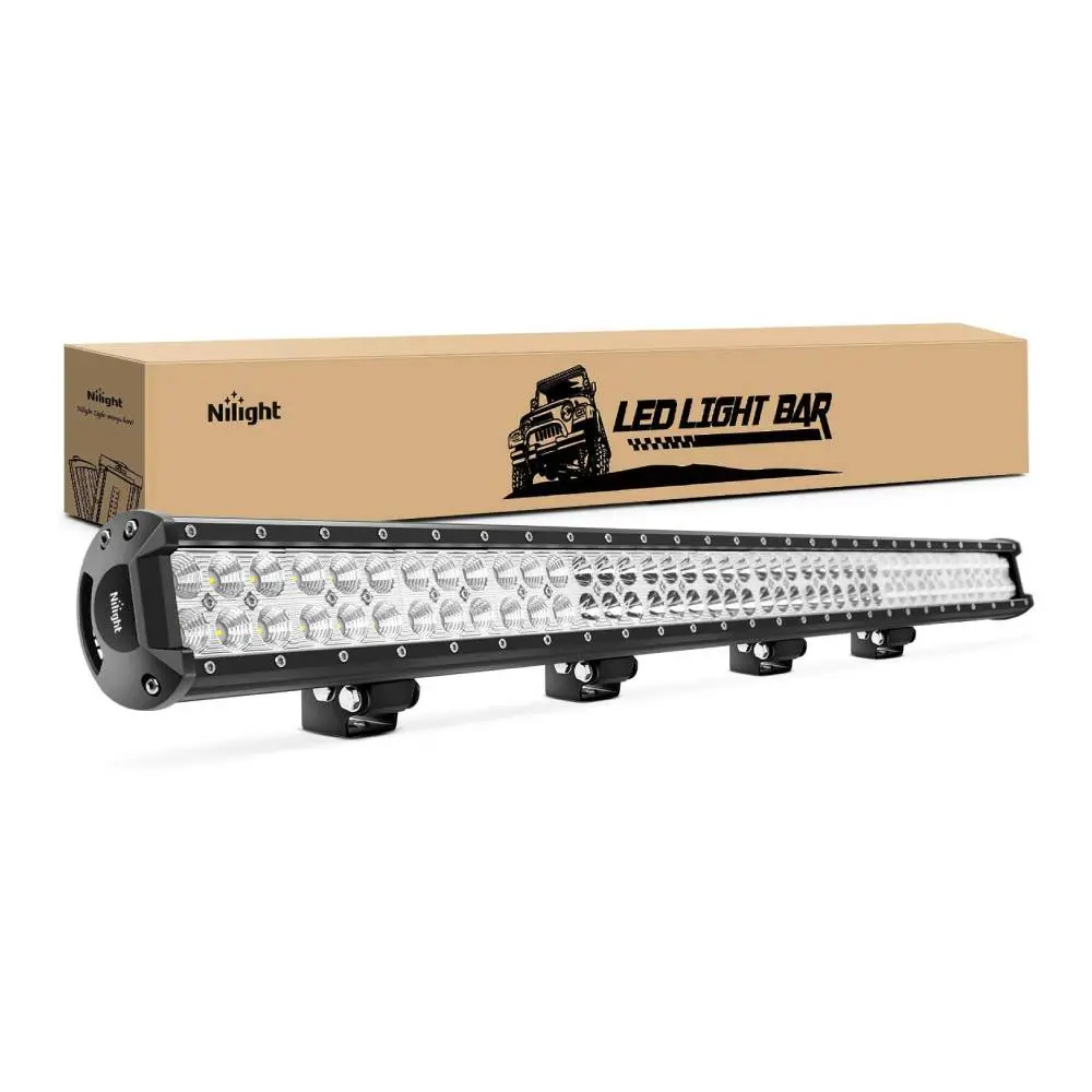 Nilight 39-Inch 252W Car Light Bar - Spot-Flood Combo Beam, 12V/24V Compatible, Large LED Off-Road Work Light for Marine Vehicles, Light Bar Car