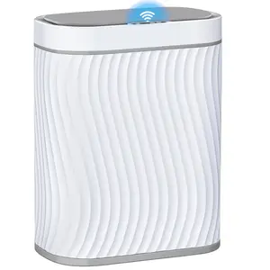 Automatic Motion Sensor Bathroom Small Trash Can with Lid, 2.6 Gallon Touchless Slim Garbage Can,   Trash Bin for Bedroom, Restroom, Living Room, Office