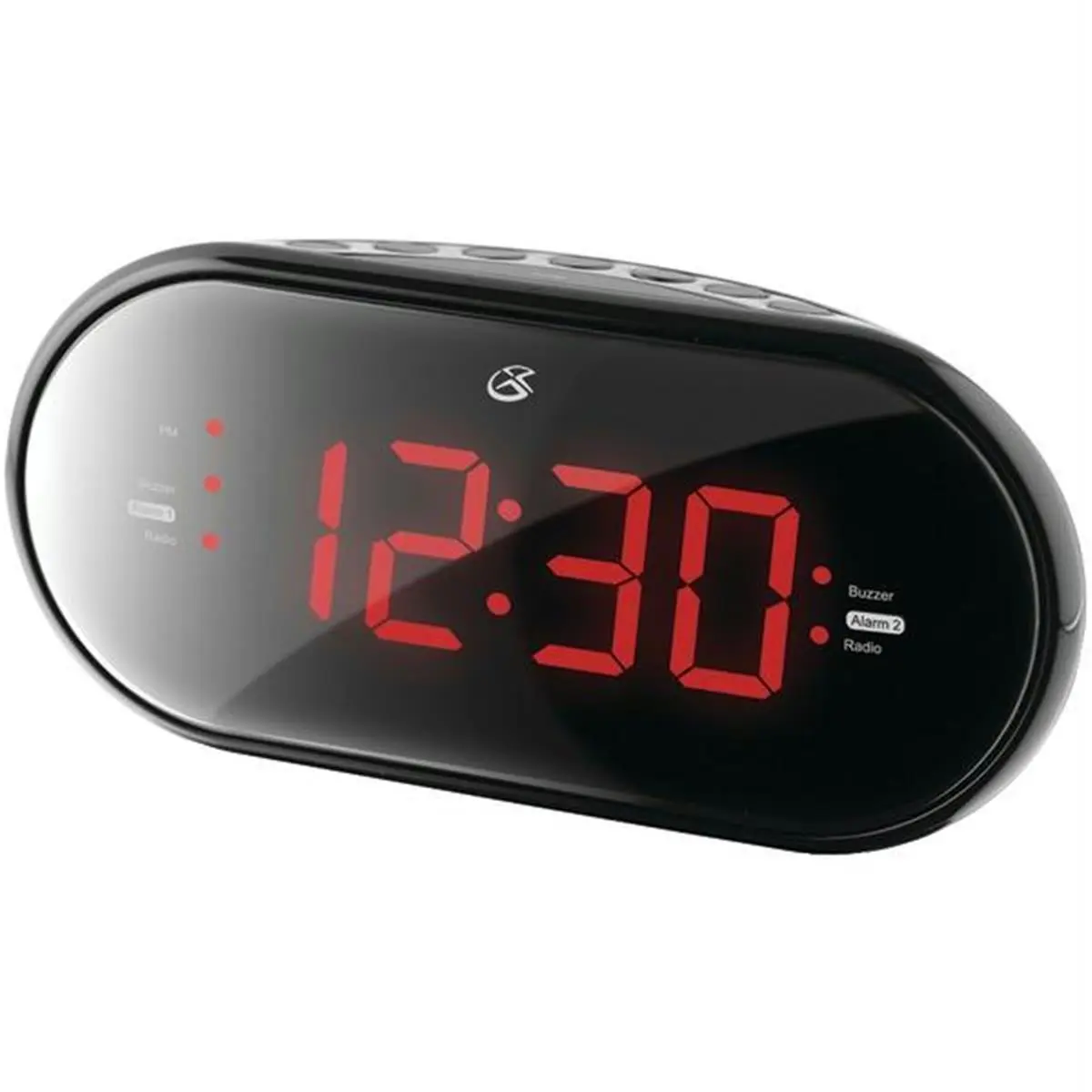 212 MAIN Slim LED Dual-Alarm Clock Radio - Sleek Home Decor Accent, Essential Home Supply, Digital Edition Alarm Clock, Led Digital Clock, Alarm Clocks Slim Digital Edition