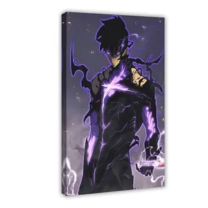 Anime Solo Leveling XII Canvas Poster Wall Art for Home Bedroom Office Dorm Room Decor