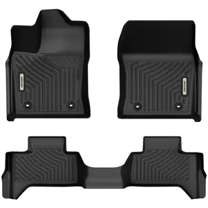 YITAMOTOR Floor Mats Fit for Toyota Tundra 2025-2022 Double Cab, TPE All Weather Tundra Floor Liners Custom Fit 1st & 2nd Row Car Mats Truck Accessories