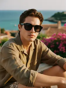 Style High-End Tortoiseshell Sunglasses, Vacation Travel, Trendy Social Wear, Detailed Texture, Versatile Style