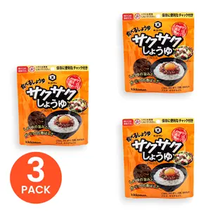 Kikkoman Crunchy Soy Sauce Flakes - 3.2 oz Ambient Seasoning with Rapeseed Oil, Umami Flavor, Clean & Endlessly Sprinkleable Instant Ramen Toppings