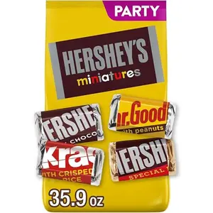 HERSHEY'S Miniatures Assorted Chocolate Candy Party Pack, 35.9 oz