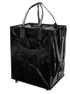 Large Capacity Foldable Shopping Cart Bag, Portable and Collapsible, Ideal for Grocery, Clothing, Home Organization, Bohemian Style Decor, Reusable Grocery Bags, Grocery Bag Carrier