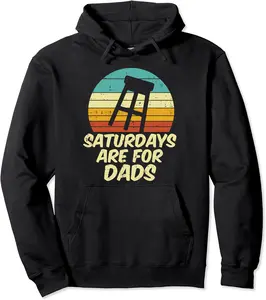 Barstool Saturdays Are For Dads Retro Fathers Day Daddy Papa Pullover Hoodie - 44B09ZPW8TNH