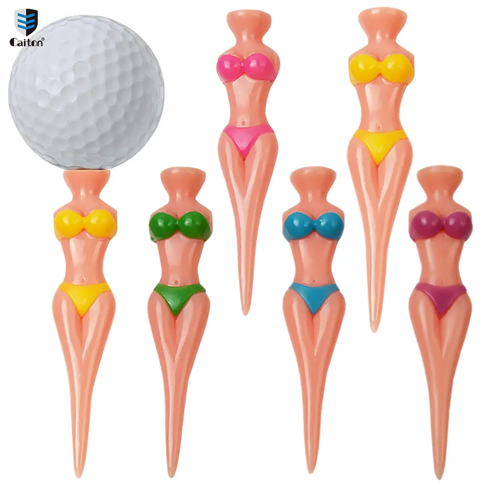 Caiton 1-piece novelty Cool bikini-style golf tee, Golf accessory, with a unique and humorous design, a holiday gift, groomsman gift, or gift exchange item, ideal for men and golf enthusiasts, a choice to add to the party atmosphere and holiday fun