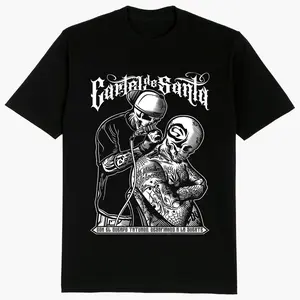 Cartel De Santa Chicano clothing, Lowrider clothing, Gangster clothes, Chicana shirt, Mexican Clothing Streetwear, Unisex Graphic Tee CDS10