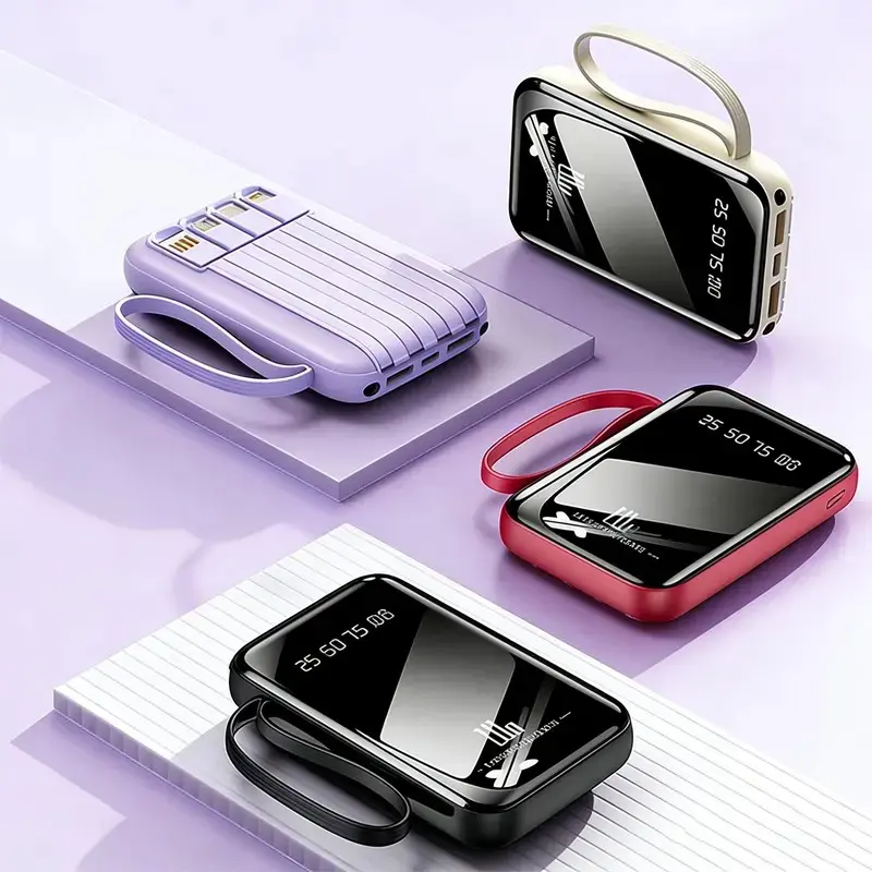 10,000mAh 20W Fast Charging Portable Power Bank with Digital Display & Flashlight for Outdoor Emergency & Daily Use - Bluetooth, Smartphone
