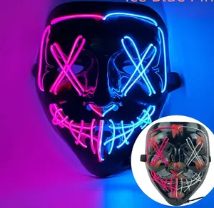 Halloween Party Cosplay LED Purge Mask