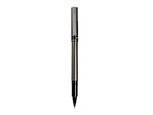 Uni-ball 026064 Deluxe Fade And Water Resistant Rollerball Pen- 0.5 Mm. Micro Tip- Blue Ink- Gray Barrel