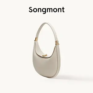 Songmont Luna Bag Leather Crossbody Handbag Stylish Versatile for Everyday Spring bag