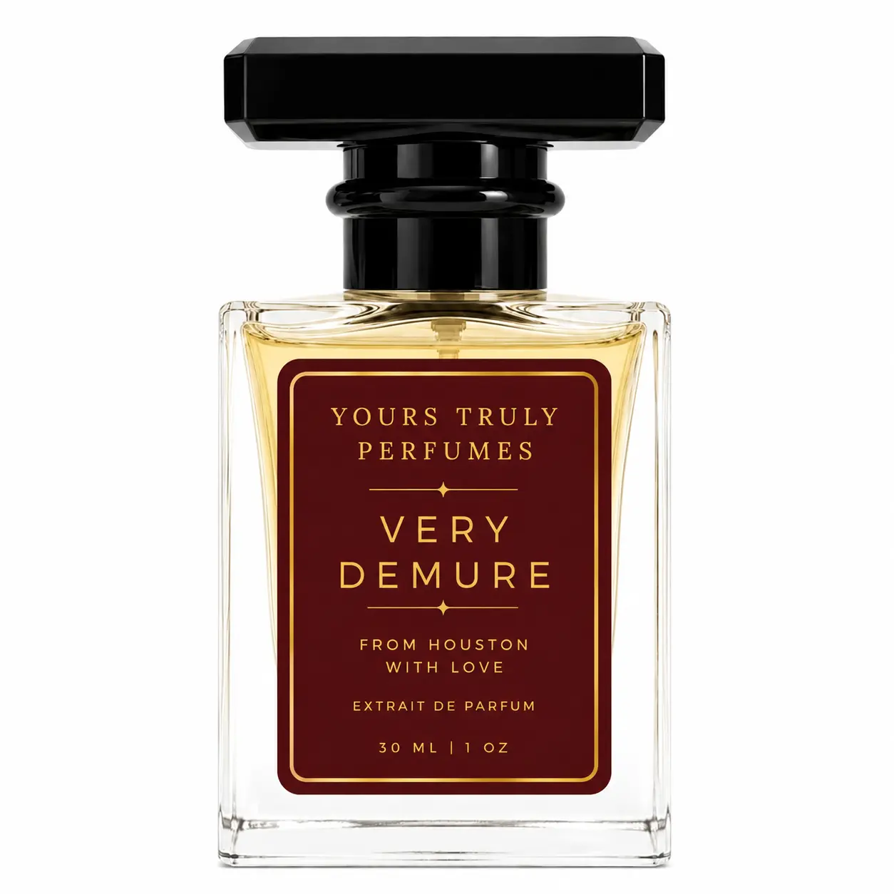 True Unisex Demure Fragrance - Notes of Bergamot, Cardamom, Pink Pepper, Cedar, Violet, Sandalwood, Vetiver, Amber, Musk