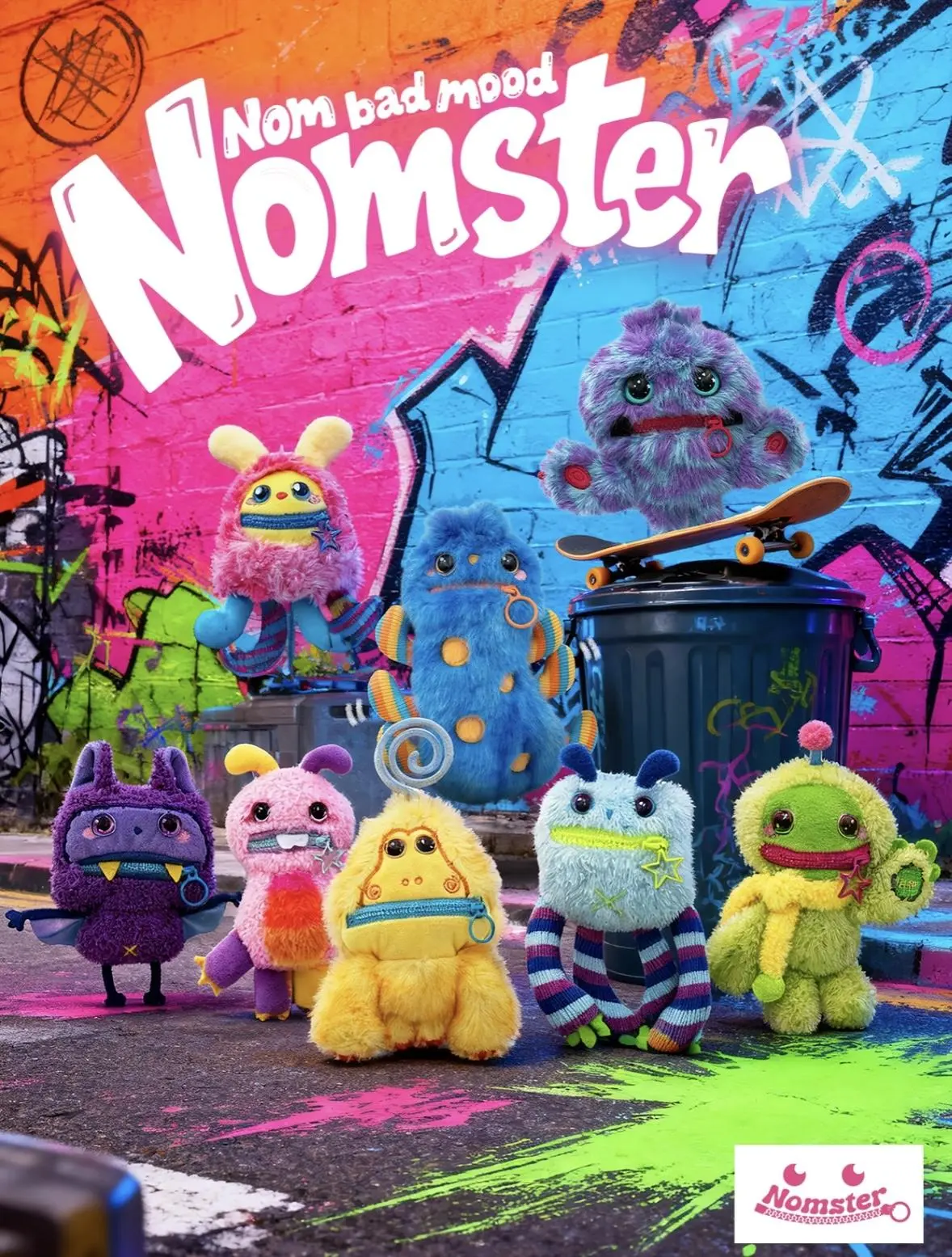 Nomster-Nom Bad Mood Sound Plush Keychain Blind Box – Cute & Fun Collectible with Unique Sounds, Perfect Gift for Plush Lovers Valentine Gift for Girlfriends DealsForYouDays