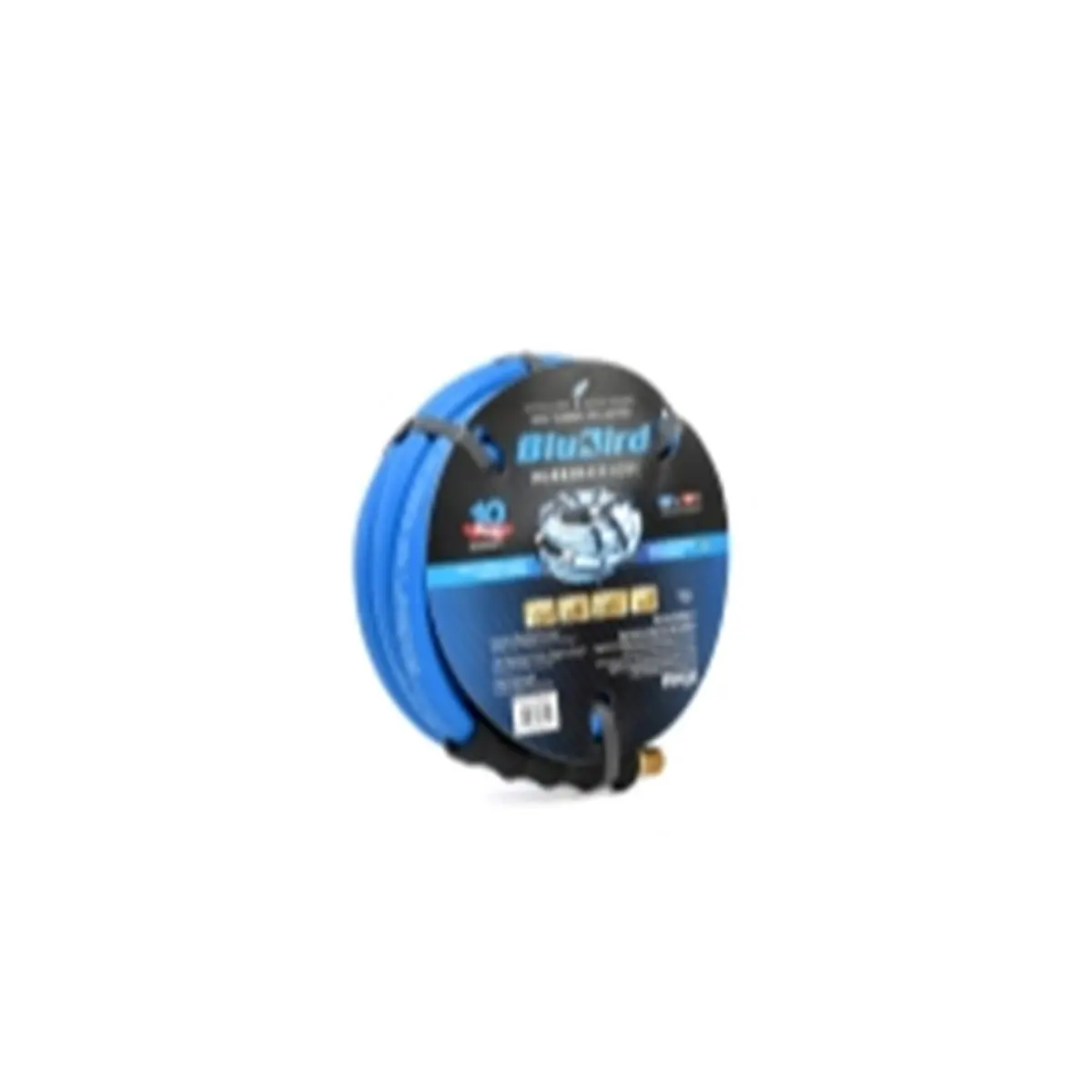 212 MAIN BluBird BLBBB3815 0.37x15ft Rubber Hose - Flexible Water, Lightweight Kink-Resistant Design with Brass Ends