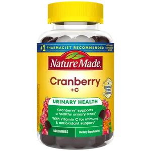 Cranberry 500 mg Per Serving + Vitamin C Gummies