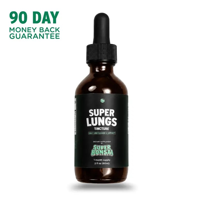 SuperBonsai Super Lungs Natural Healthcare Supplement for Adults - Mullein, Elderberry Botanicals, Respiratory Support, Detox Cleanse, Sugar-Free, Non-GMO, Gluten-Free, Vegan, Antioxidant Nutritional Natural Supplements