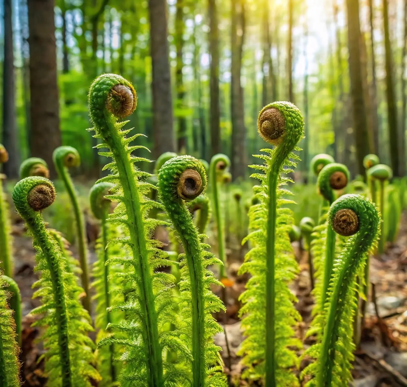 Fiddlehead Fern Rootstock for Planting – Hardy Perennial Fern – Easy-to-Grow Shade Garden Plant – Live Bare Root