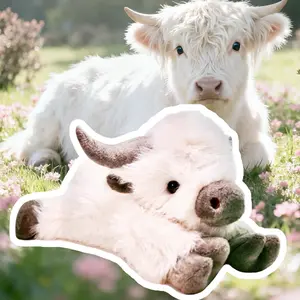 24" |       5 Pounds Highland Cow Weighted Stuffed Animals with Removable Unscented Microwavable Pouch, Cute Coolable Warmable Weighted Plush Gift for & Adults