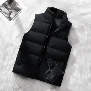 Mens Sleeveless Quilted Puffer Jacket Casual Winter Warm Down Vest Thermal Lightweight Gym Coat Outdoor Athletic Vests