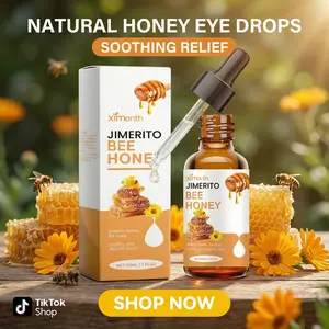 Jimerito Honey Eye Drops Genuine Honey Eye Cleansing Serum Anti-Aging Care Deep Hydration 30g Daily Use Eye Care Product