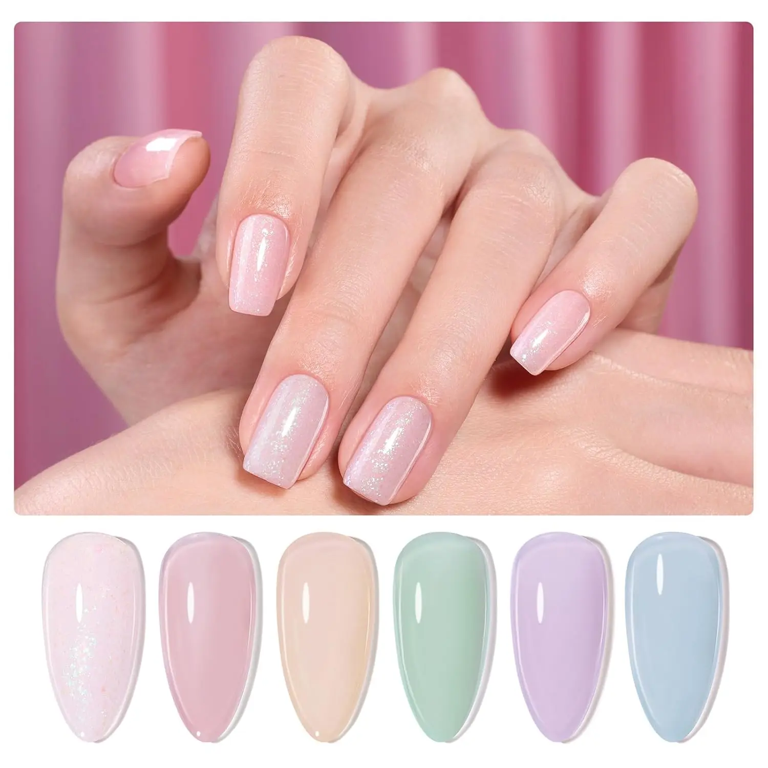 6 Colors Syrup Pastel