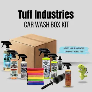 Tuff Industries Car Wash Box Kit - Comprehensive Solution with Essential Tools for Thorough Cleaning & Maintenance