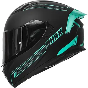 Full face dual visor motorcycle helmet