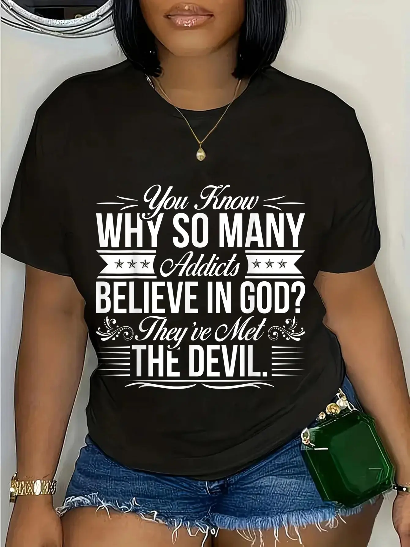 100% Cotton Inspirational Drug Addiction Recovery Sobriety Sober AA Gift T-Shirt