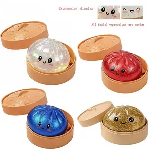 2026 New Edition: Glitter Dumpling Squishy (Includes Packaging Box) — Stress-Relieving Tactile Toy, Mysterious Glitter Dumpling, Stress-Relief Clay Squeeze Ball, Mother's Day/Father's Day Gift