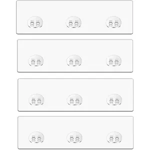 4 pack Shower  Adhesive Replacement,Shower Shelf Adhesive Strips No Drilling Shower Hooks Stickers Shower Organizer Adhesive,Shower  Sticker Replacement for Shower  Rack Basket Holder