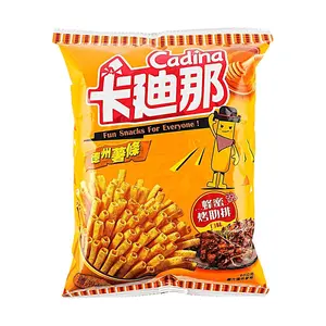 CADINA Texas BBQ Honey Roasted Ribs Flavor Potato Chips 60g - Crispy Snack for Parties & On-the-Go