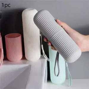Portable Travel Toothbrush & Toothpaste Storage Box, 1 Set Simple Toothbrush & Toothpaste Leakproof Storage Box, Household Toothbrush Holder Organizers for Home & Travel, Toothbrush Protector