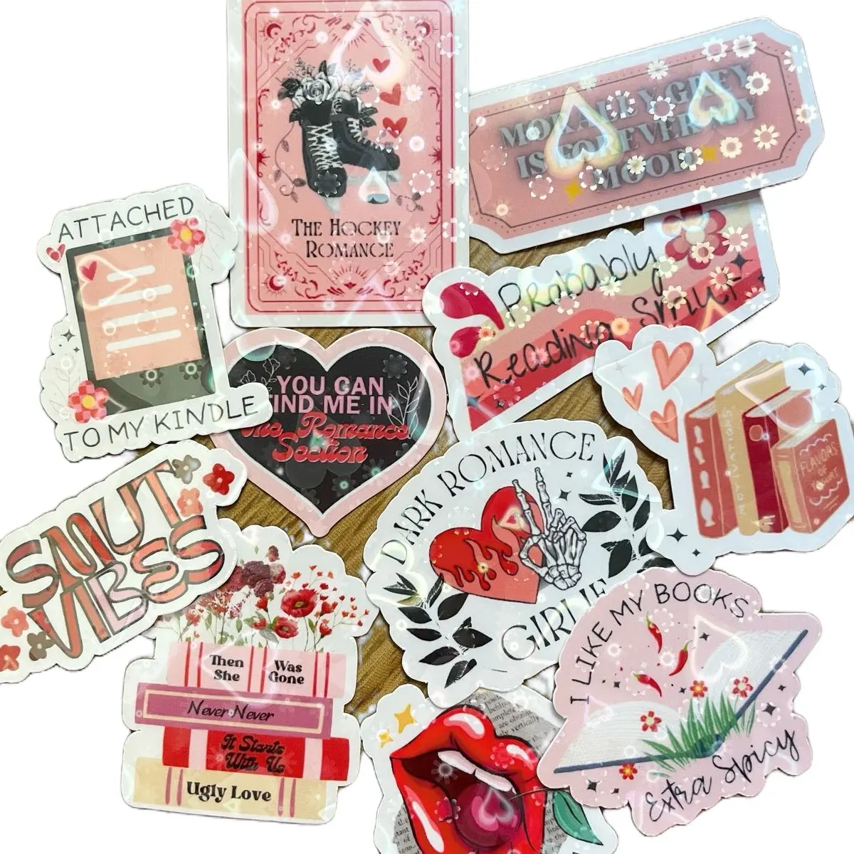 Smut Bookish Holographic Sticker Bundle