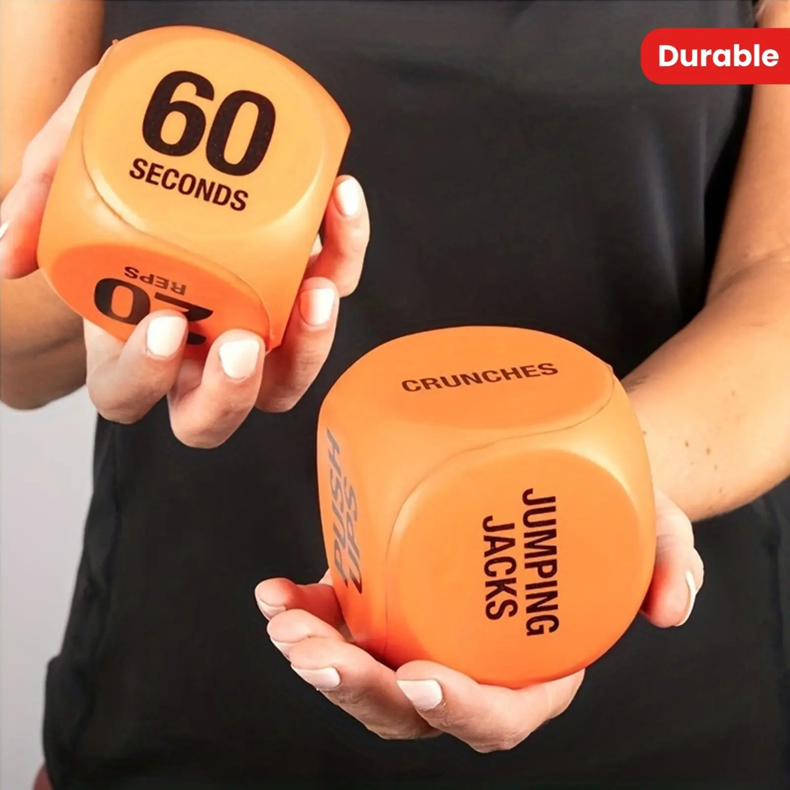 2pcs Durable Funny Fitness Decision Polyhedral Dice Set, Ideal for Body Training & Exercise, Perfect Gift for Adults Aged 18+, Enhance Workout Fun!
