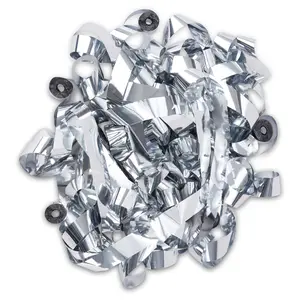 Silver Metallic Streamers – 20-Pack Reflective Foil for Celebrations & Glam Events