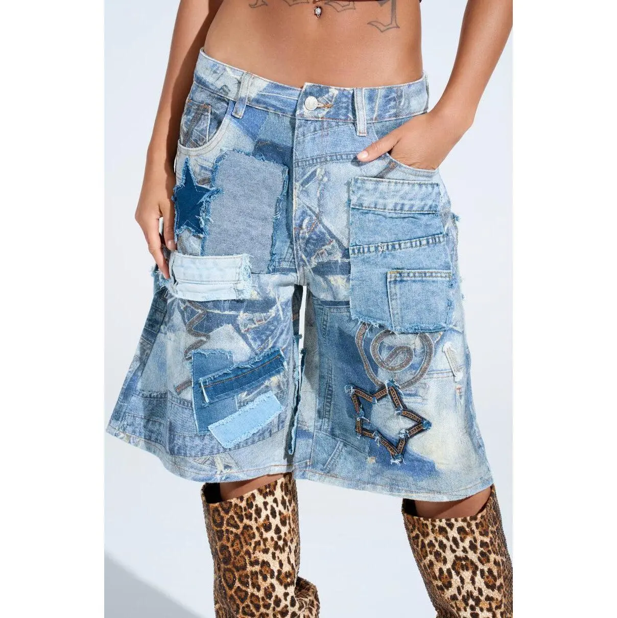 STARS IN THE SKY DENIM SHORT